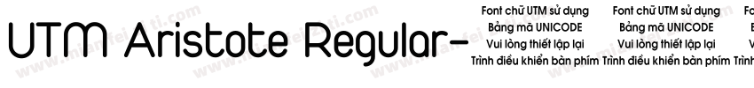 UTM Aristote Regular字体转换
